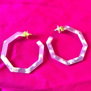 Sugarfix by Bauble Bar Acrylic Hoop Earrings